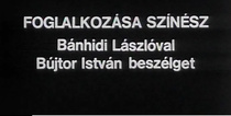 Foglalkozása színész: Bánhidi László (1980)